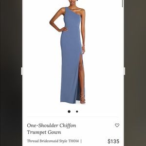 Beautiful Blue Dessy Gown